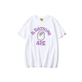 Bathing Ape T-Shirt Purple Ape Head Neon XINGX Lightning T-shirt