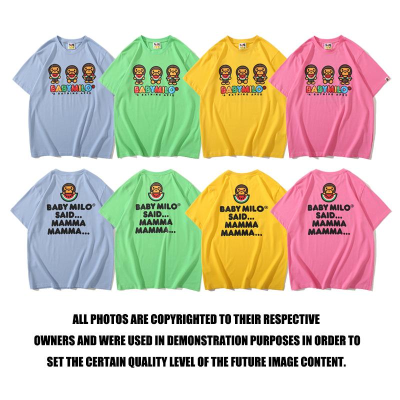 Bathing Ape T-Shirt Casual T-shirt Round Neck Short Sleeve