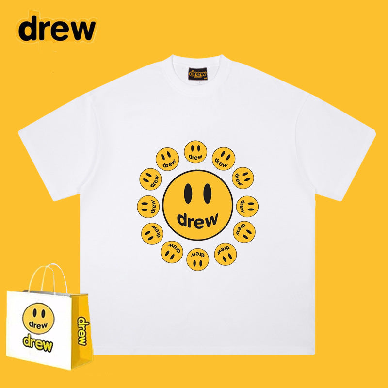 Drew T-shirts Cotton Short Sleeve Loose