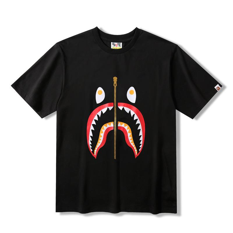 Bathing Ape T-Shirt Short Sleeve T-shirt Color Shark T-shirt