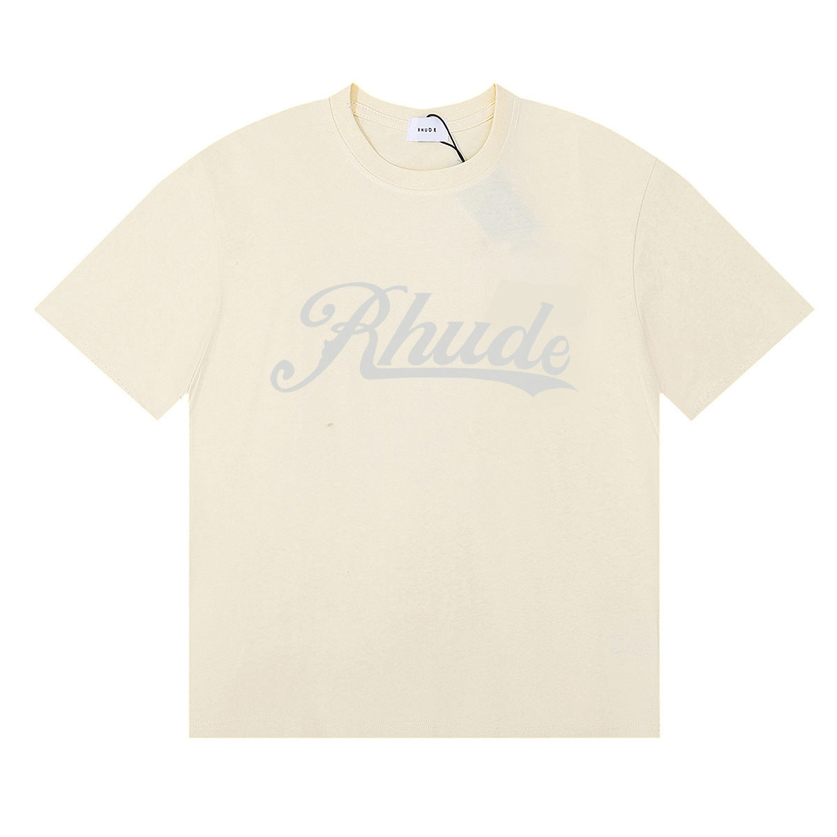 Rhude T-shirt Alphabet Coconut Racing Pattern Short Sleeve T-shirt