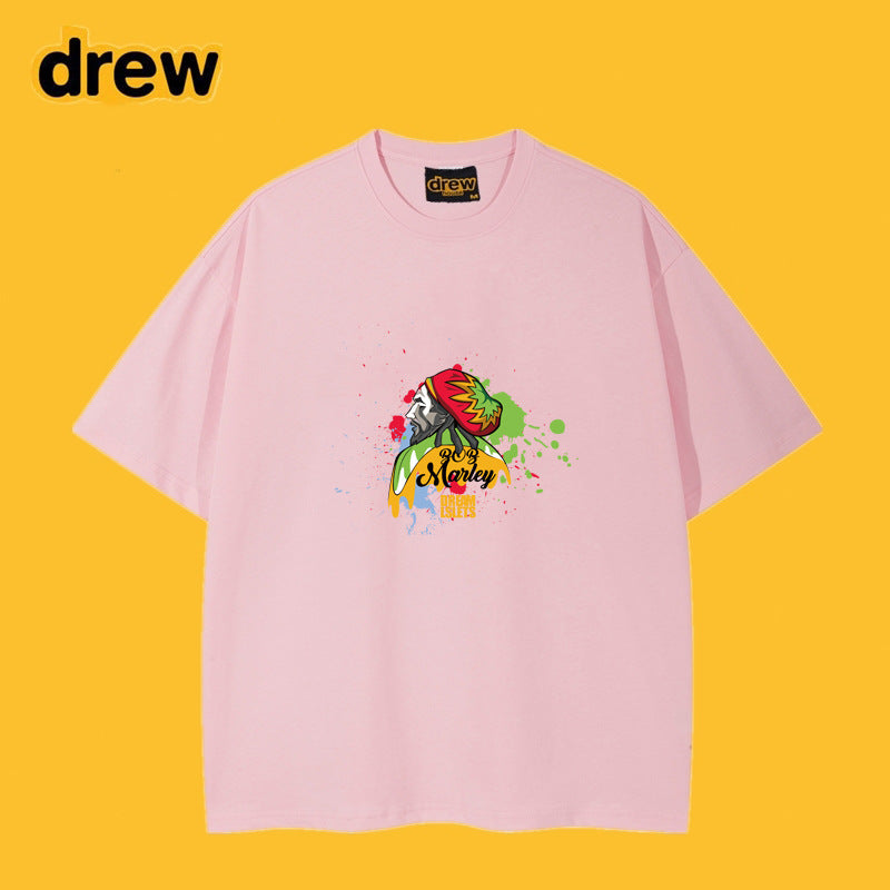 Drew T-shirts Loose Graffiti Printing