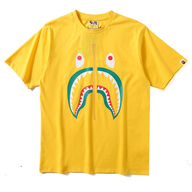 Bathing Ape T-Shirt Short Sleeve T-shirt Color Shark T-shirt