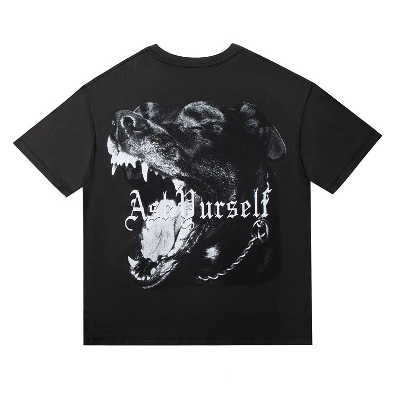 Askyurself T-shirts Loose Printed Couple Men and Women