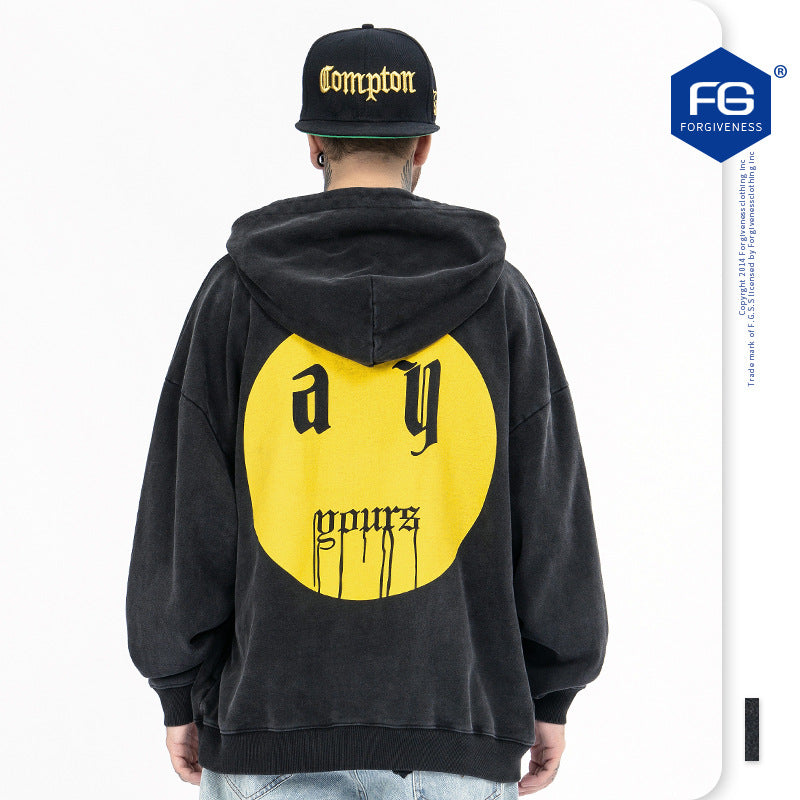 Askyurself Hoodie Men's Autumn Loose Hooded Sweater