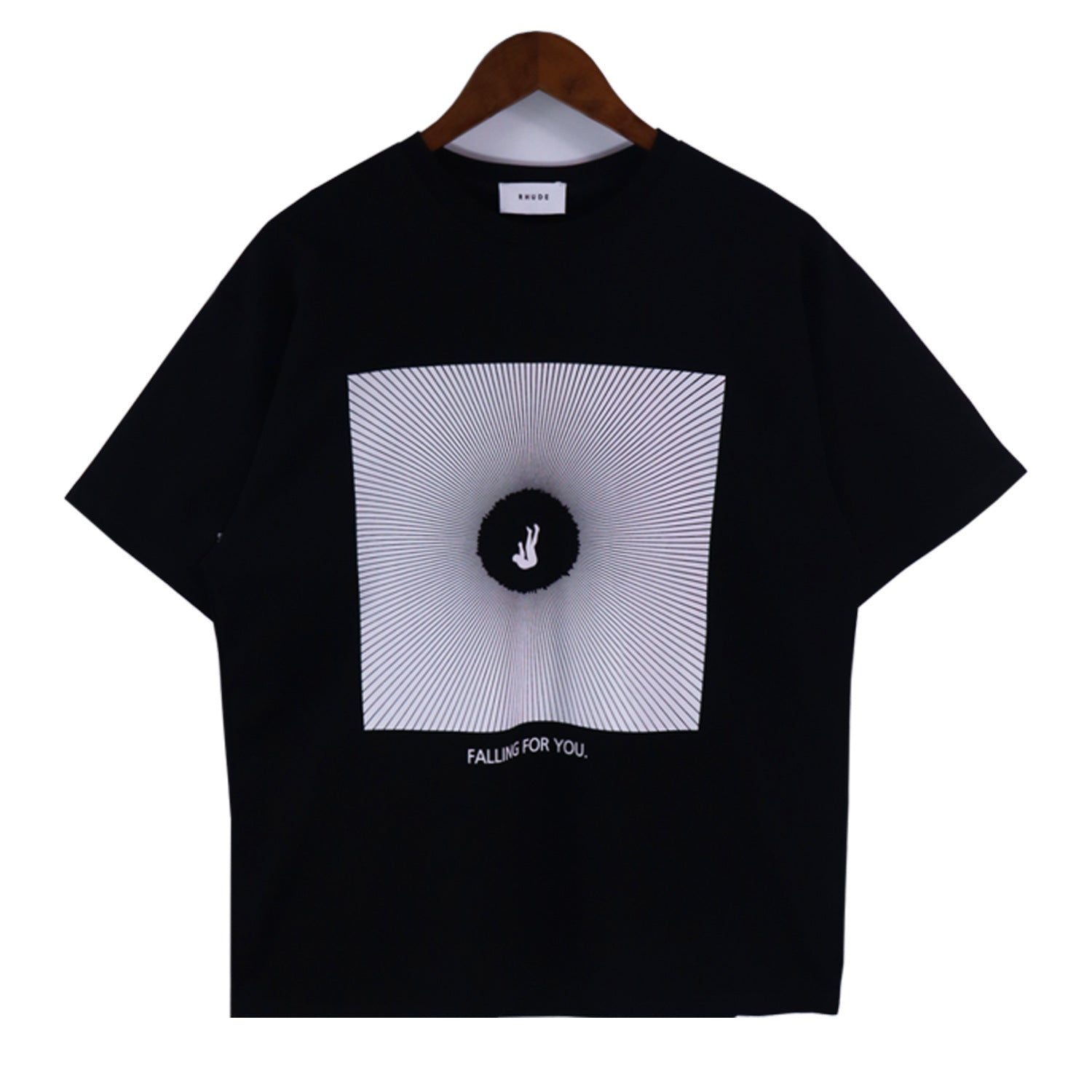 Rhude T-shirt Alphabet Slogan Printed Short Sleeve T-shirt
