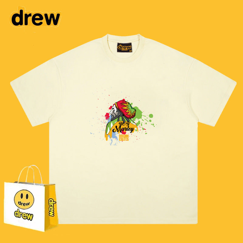 Drew T-shirts Loose Graffiti Printing